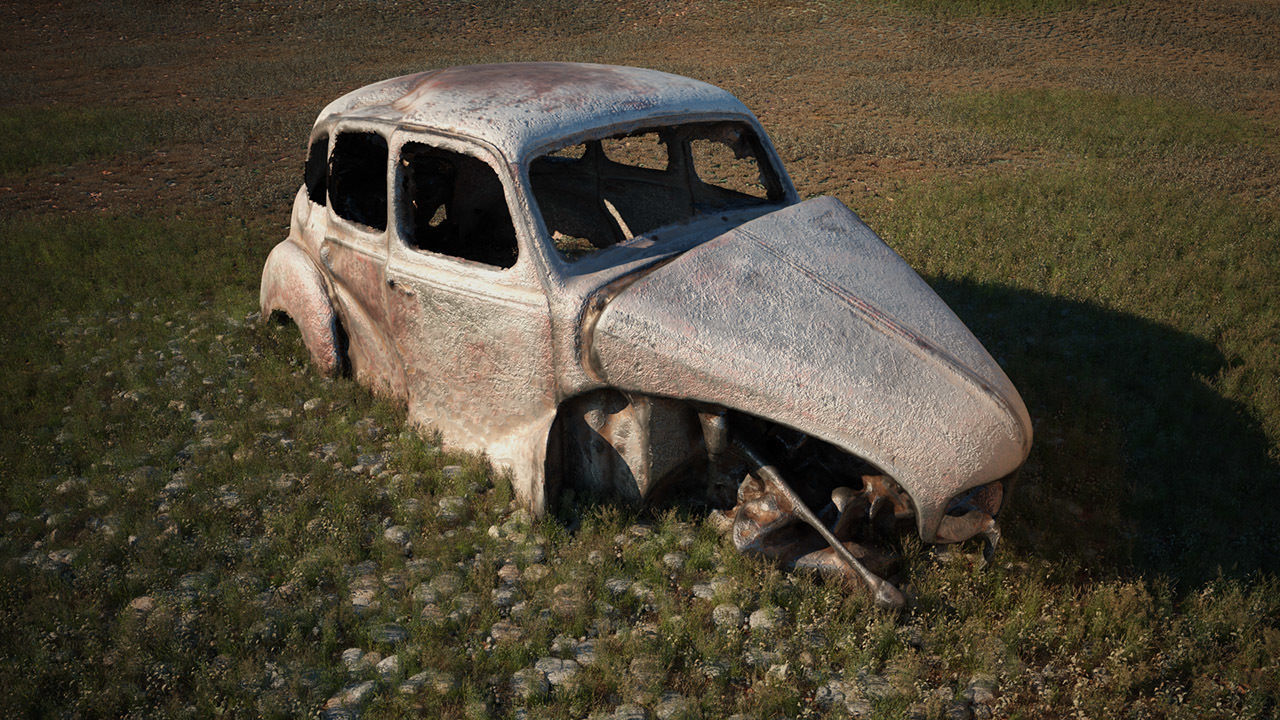 48 OLD ABANDONED CARS 3D model_22
