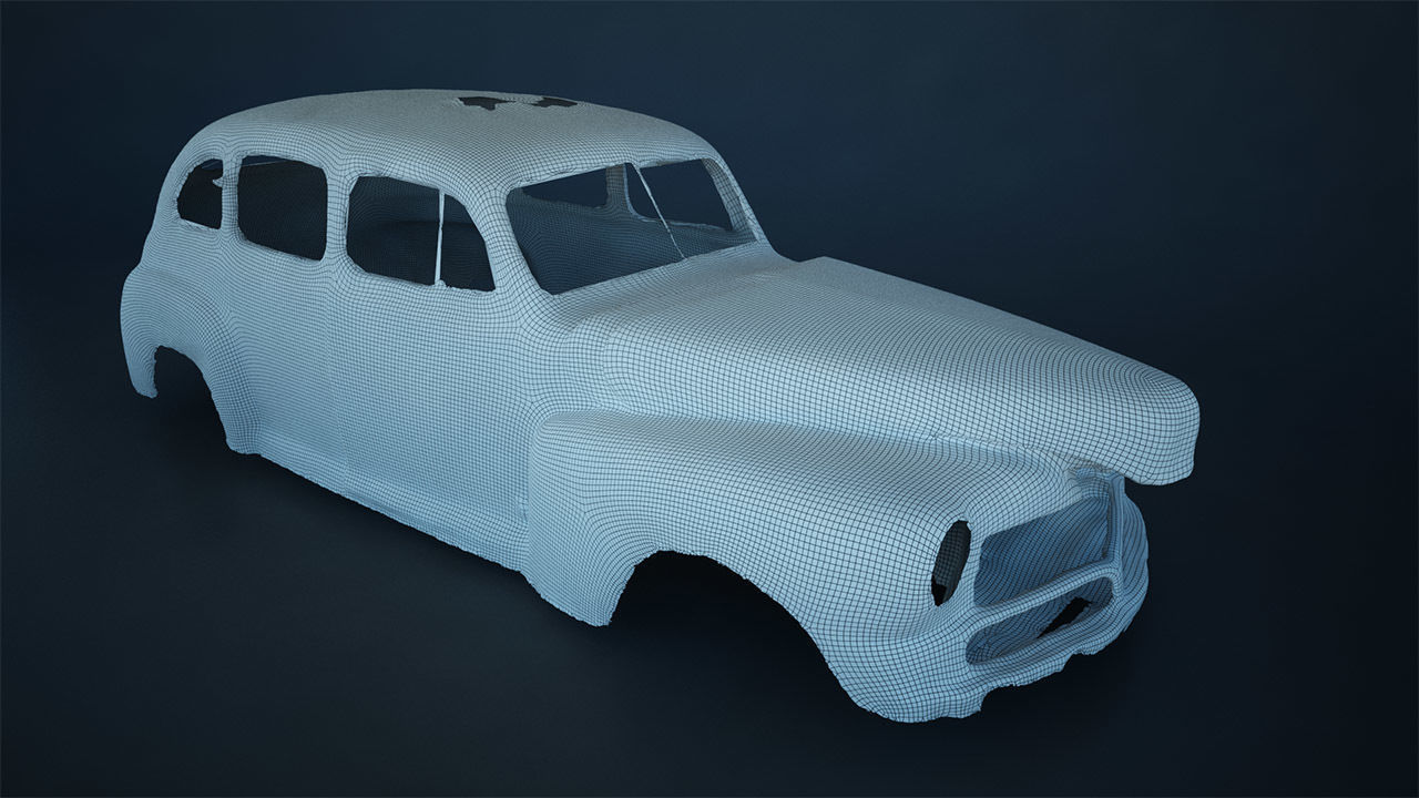 48 OLD ABANDONED CARS 3D model_45