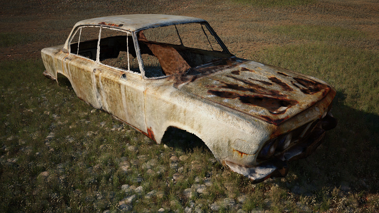 48 OLD ABANDONED CARS 3D model_18