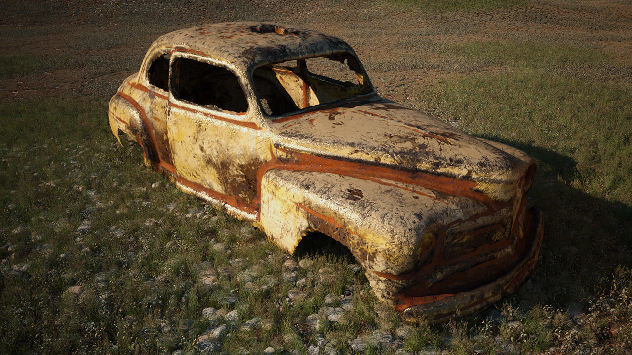 48 OLD ABANDONED CARS 3D model_30