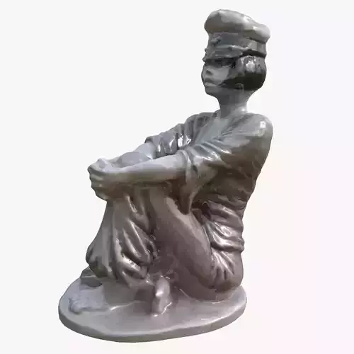 Valentina Statue Guido Crepax Mental Ray 3D model
