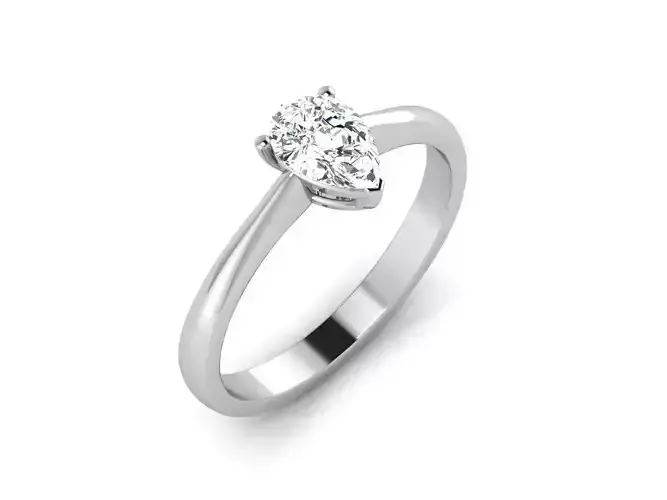 Solitaire ring 3dm stl render detail 3D print model