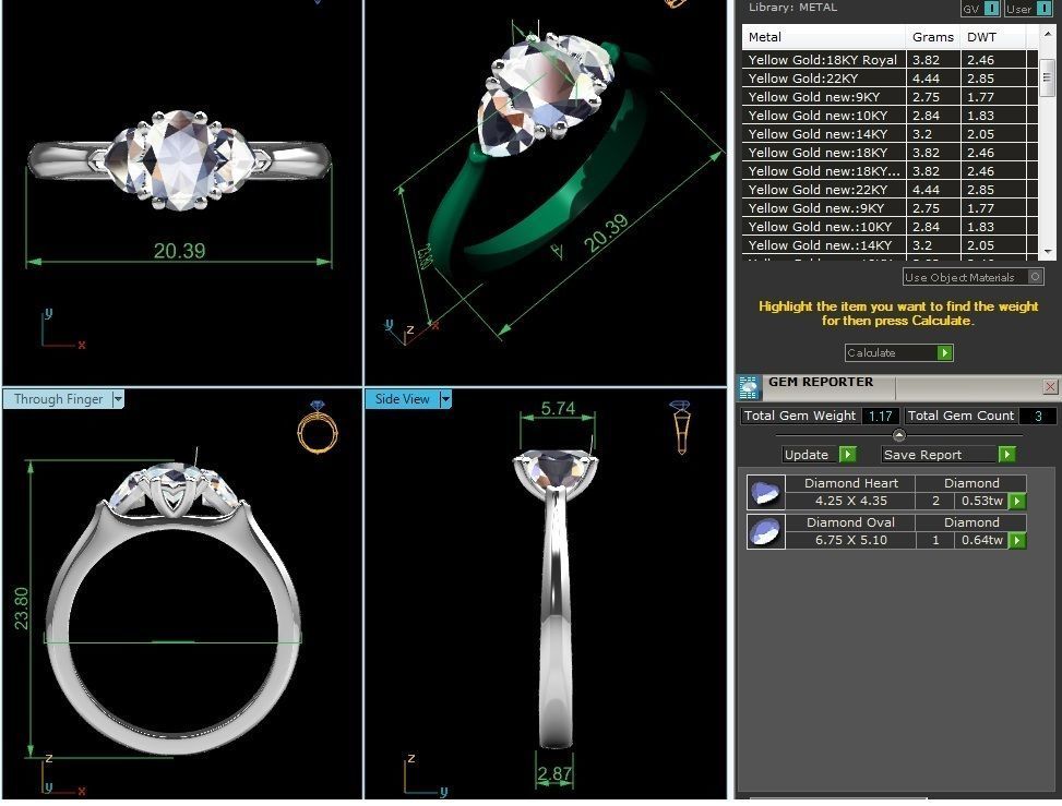 Solitaire ring 3dm stl render detail 3D print model 3D print model_6