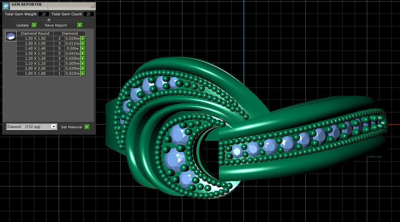  Fantasy Ring 3D print model_2