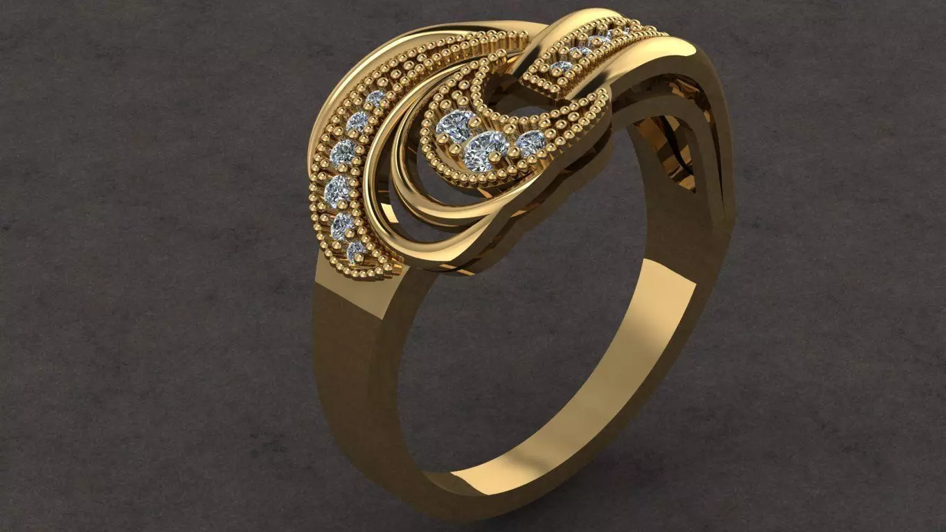  Fantasy Ring 3D print model_0