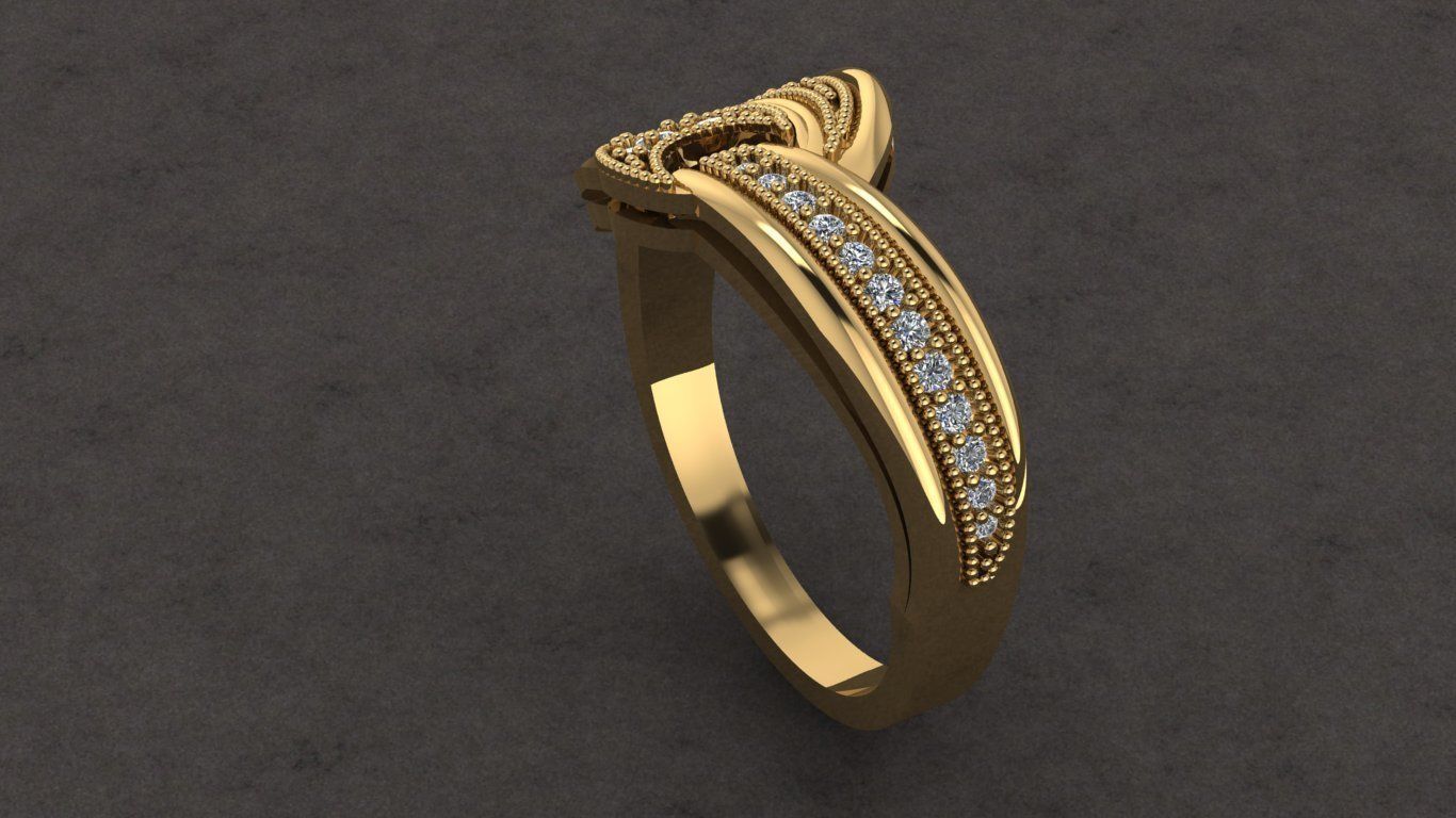  Fantasy Ring 3D print model_1