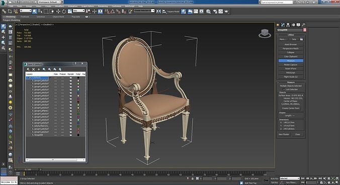 Roberto Giovannini Armchair 3D model 3