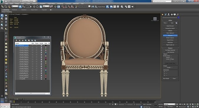 Roberto Giovannini Armchair 3D model 6