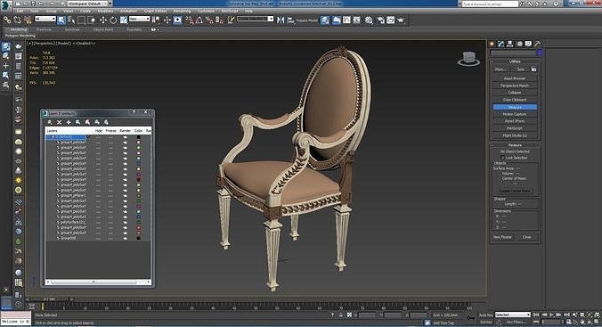 Roberto Giovannini Armchair 3D model 5