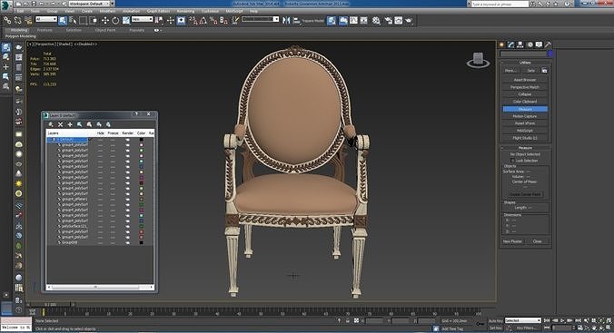 Roberto Giovannini Armchair 3D model 4