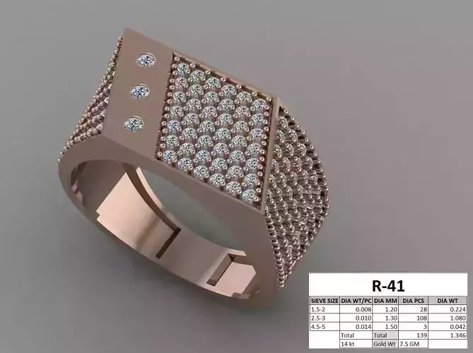 MALE RING 44