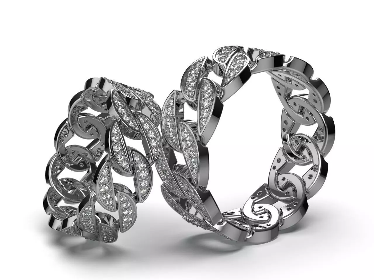 Wedding ring 3D print model_0