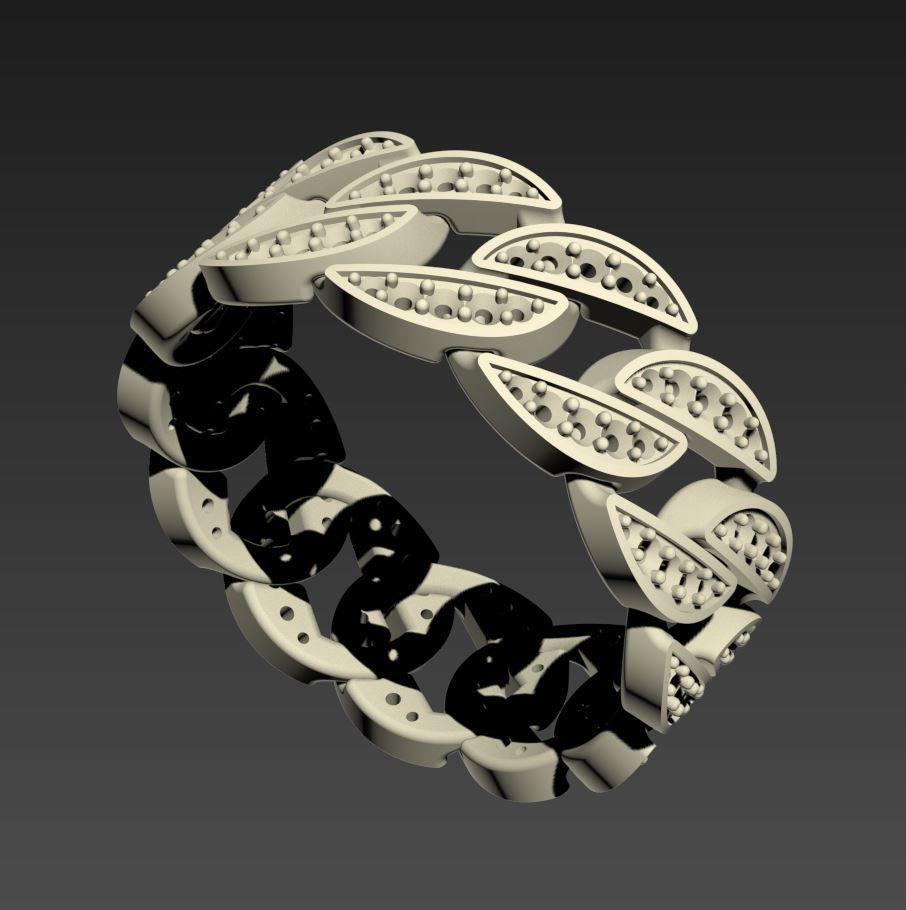 Wedding ring 3D print model_1