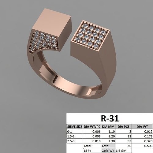 MALE RING 48 3D print model