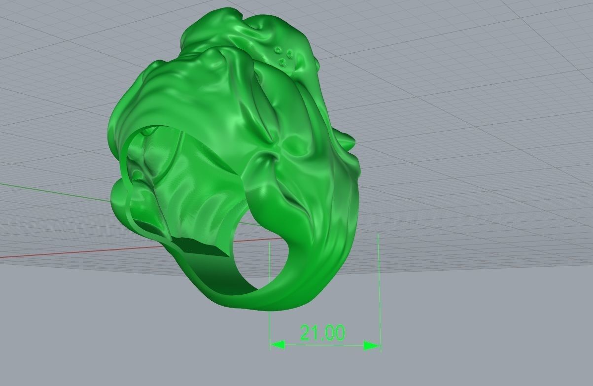 Panther ring 3D print model_11