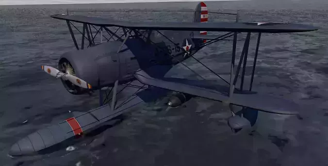 Curtiss SOC-3 Seagull 3D model