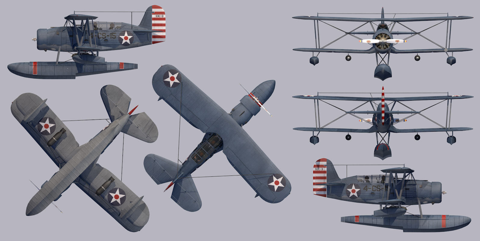 Curtiss SOC-3 Seagull 3D model_13