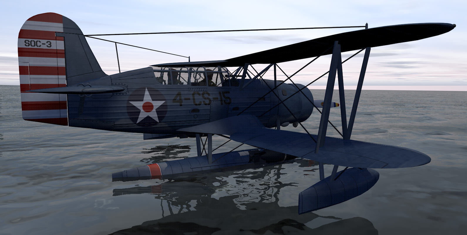 Curtiss SOC-3 Seagull 3D model_4