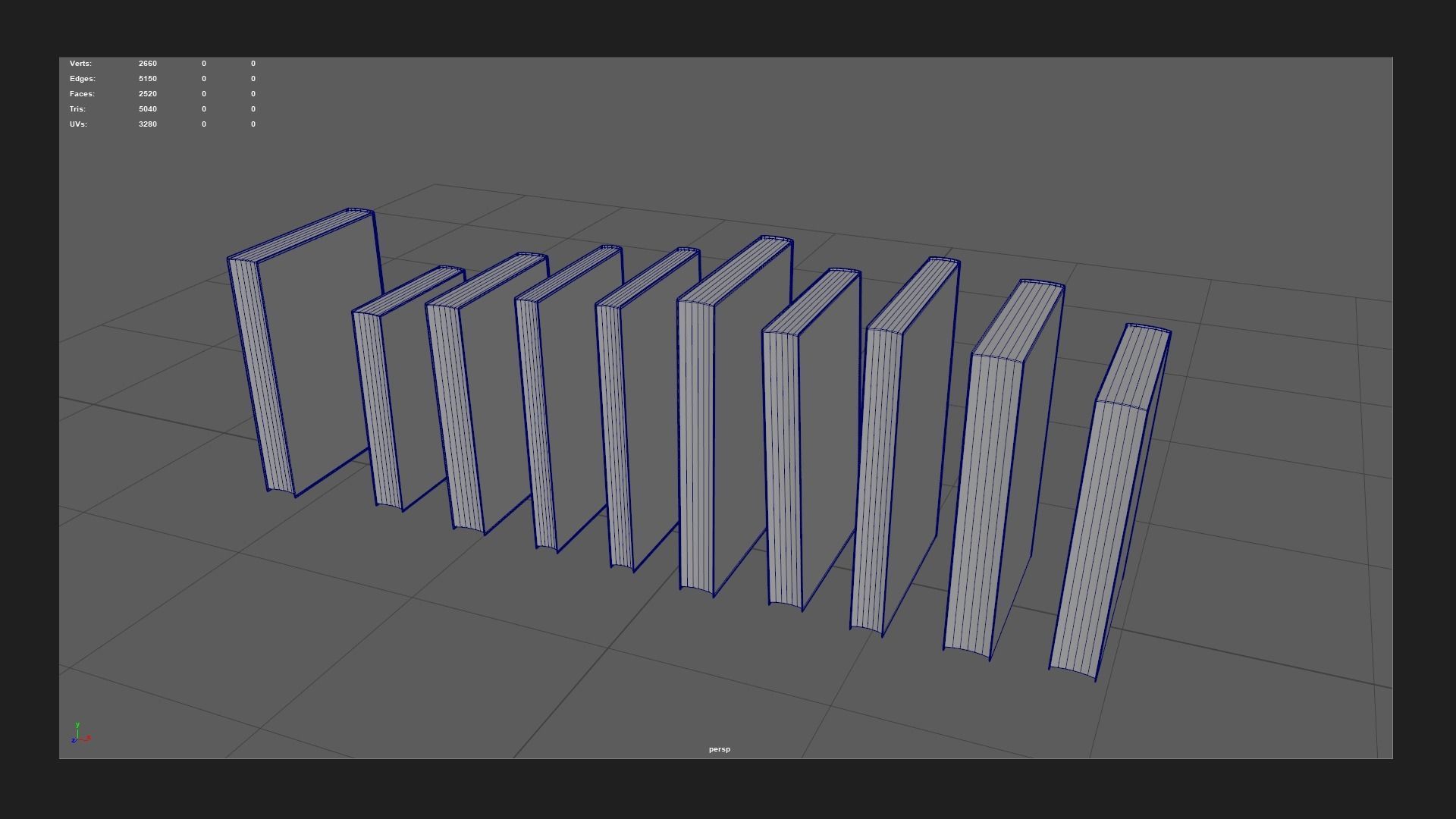 Old Books PBR pack Low-poly 3D model_7