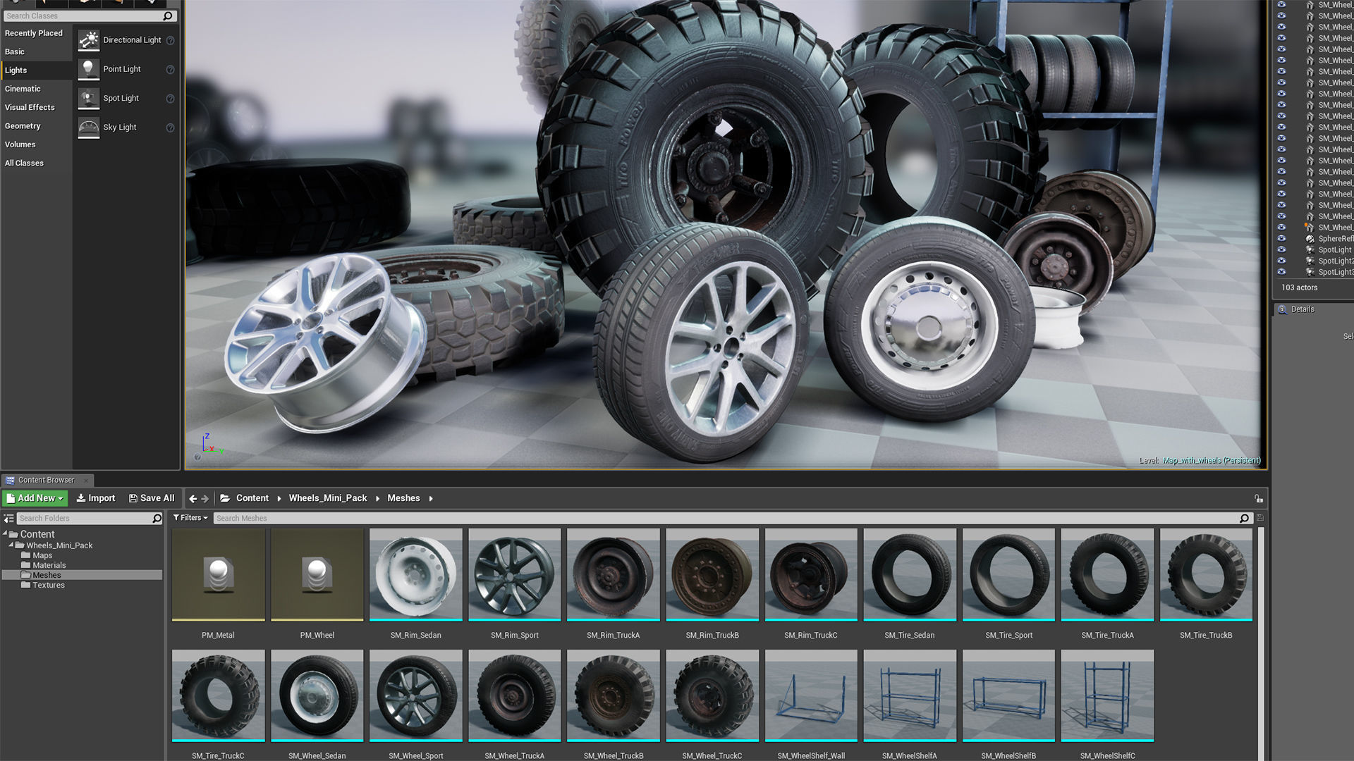 Wheels Mini Pack Low-poly 3D model_19