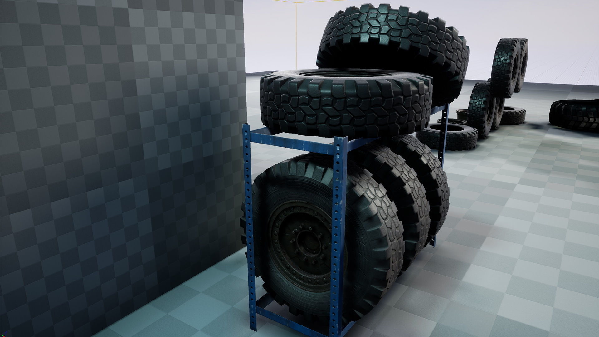 Wheels Mini Pack Low-poly 3D model_12