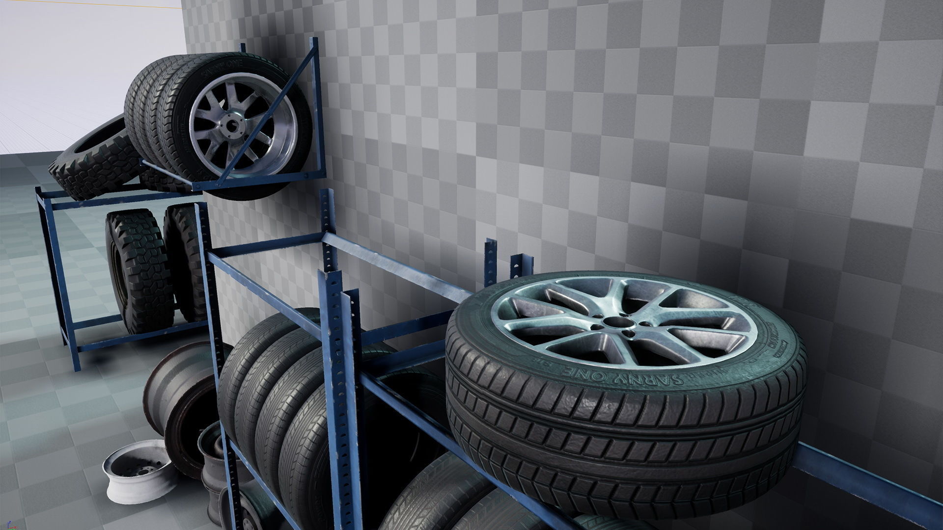 Wheels Mini Pack Low-poly 3D model_14