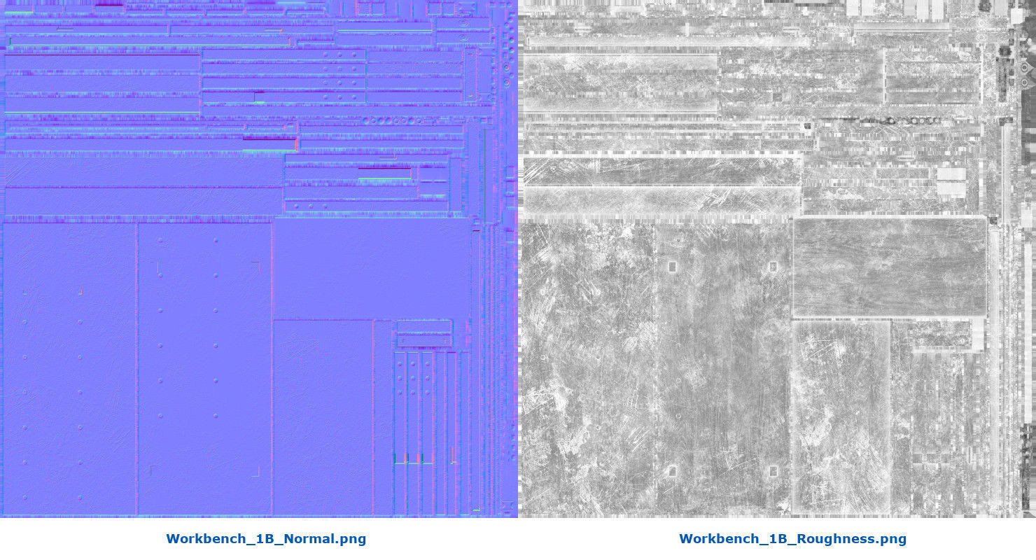 Workbench 1B Low-poly 3D model_8
