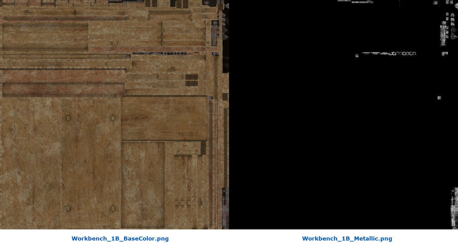 Workbench 1B Low-poly 3D model_7