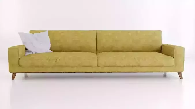 3 Seats Retro Sofa