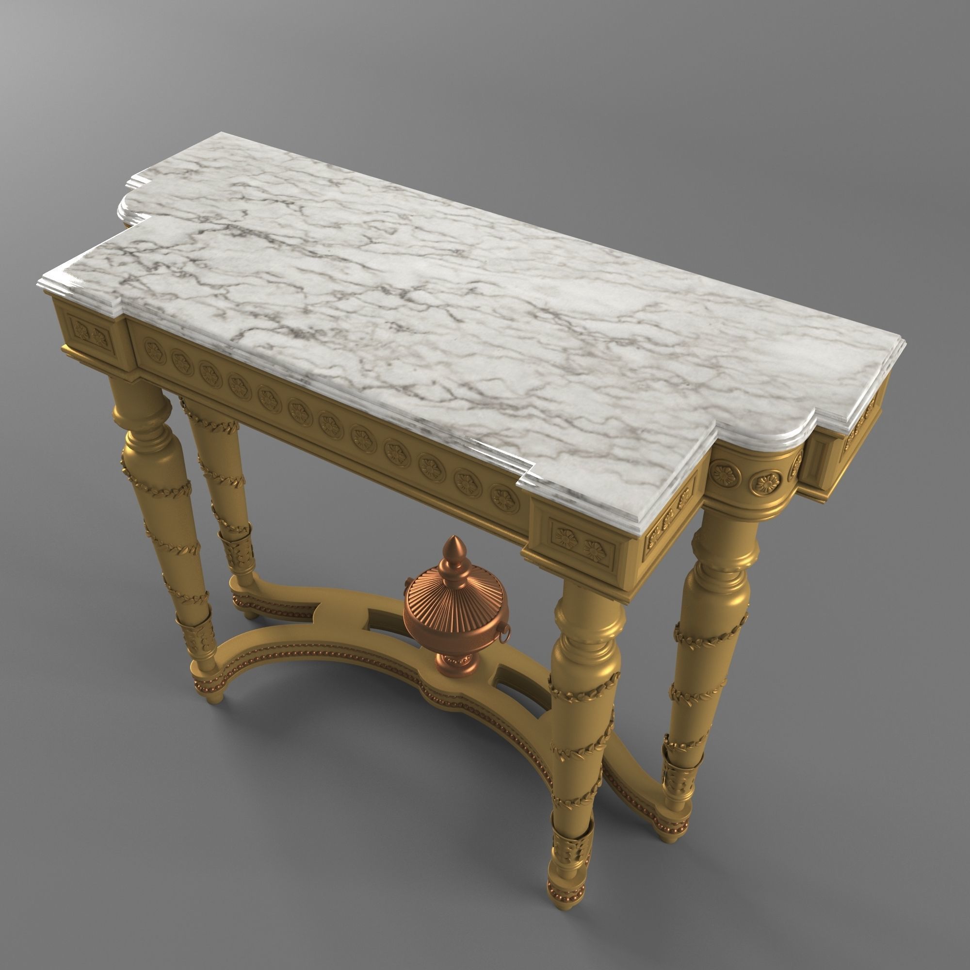 Console Classic 3D model_3