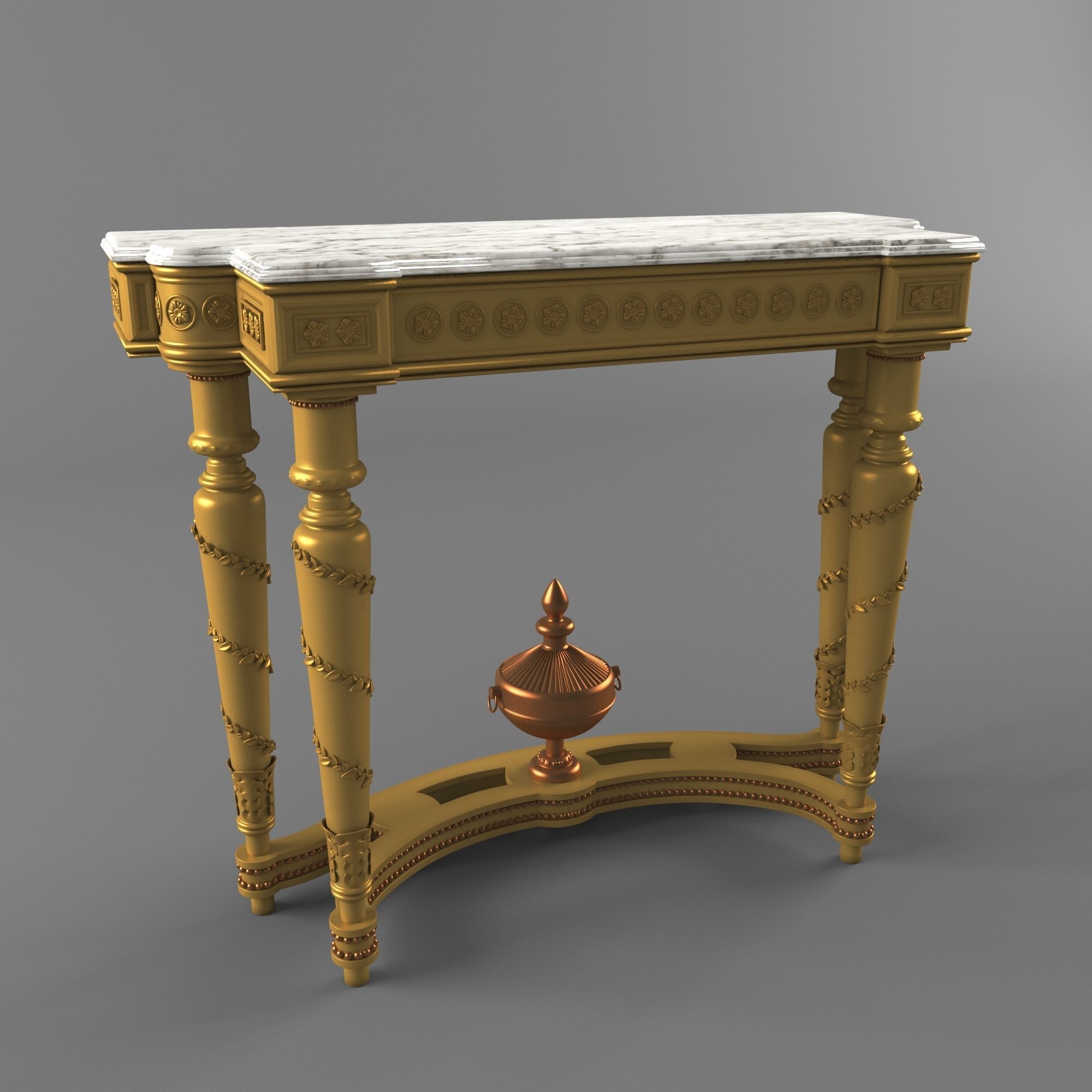 Console Classic 3D model_1