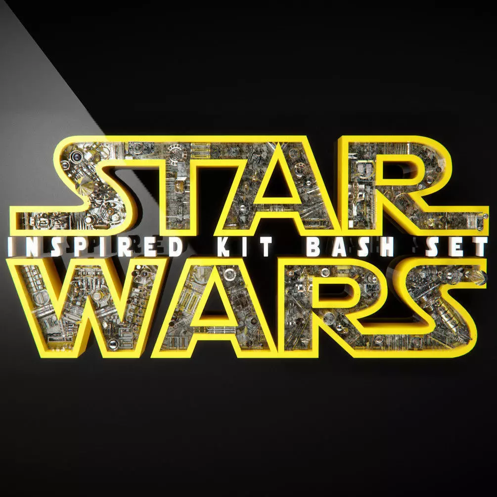 Star Wars Inspired Kitbash Set 3D model_0