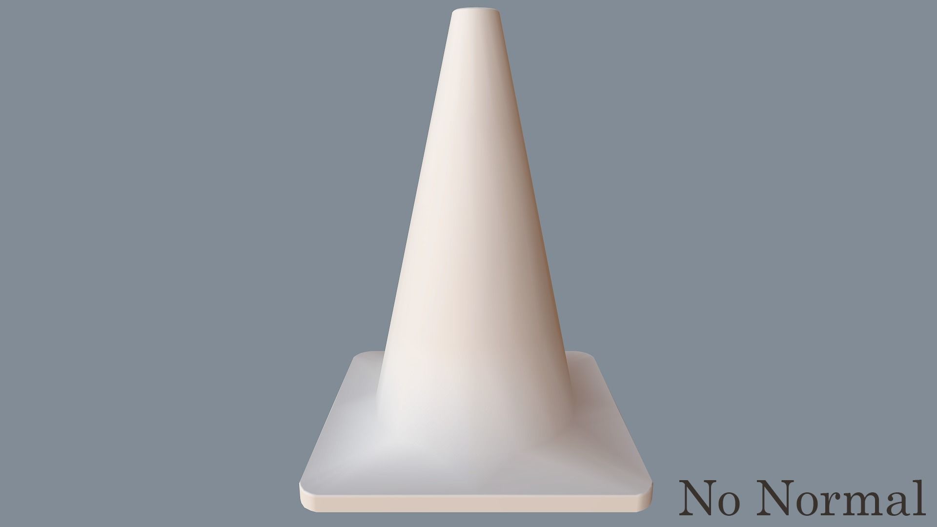 Traffic Cone PBR Game Ready  Low-poly 3D model_3