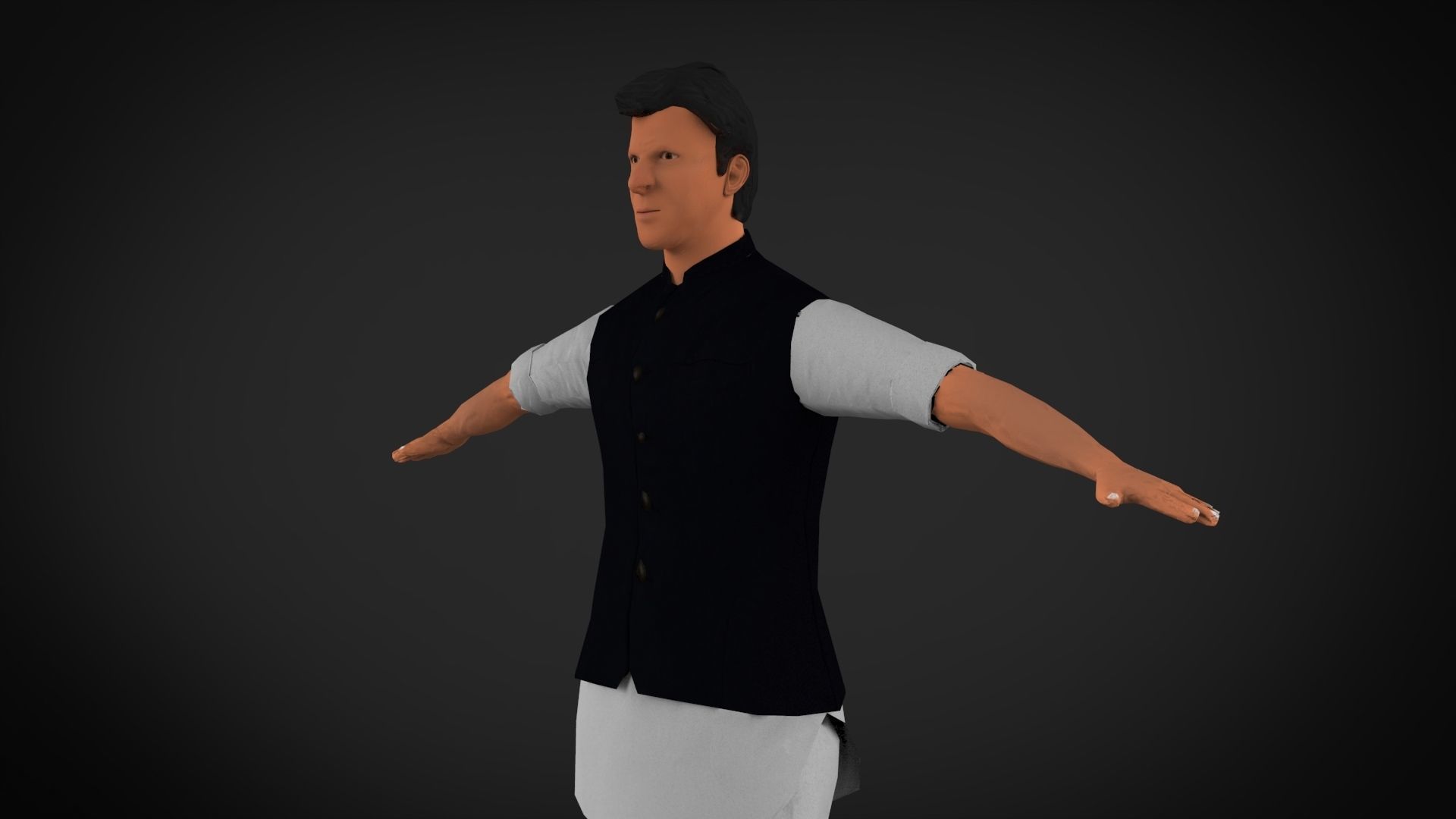 Imran Khan 3d Low-poly 3D model_1