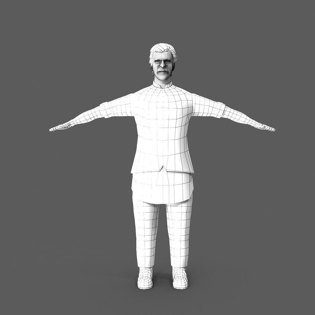 Imran Khan 3d Low-poly 3D model_6