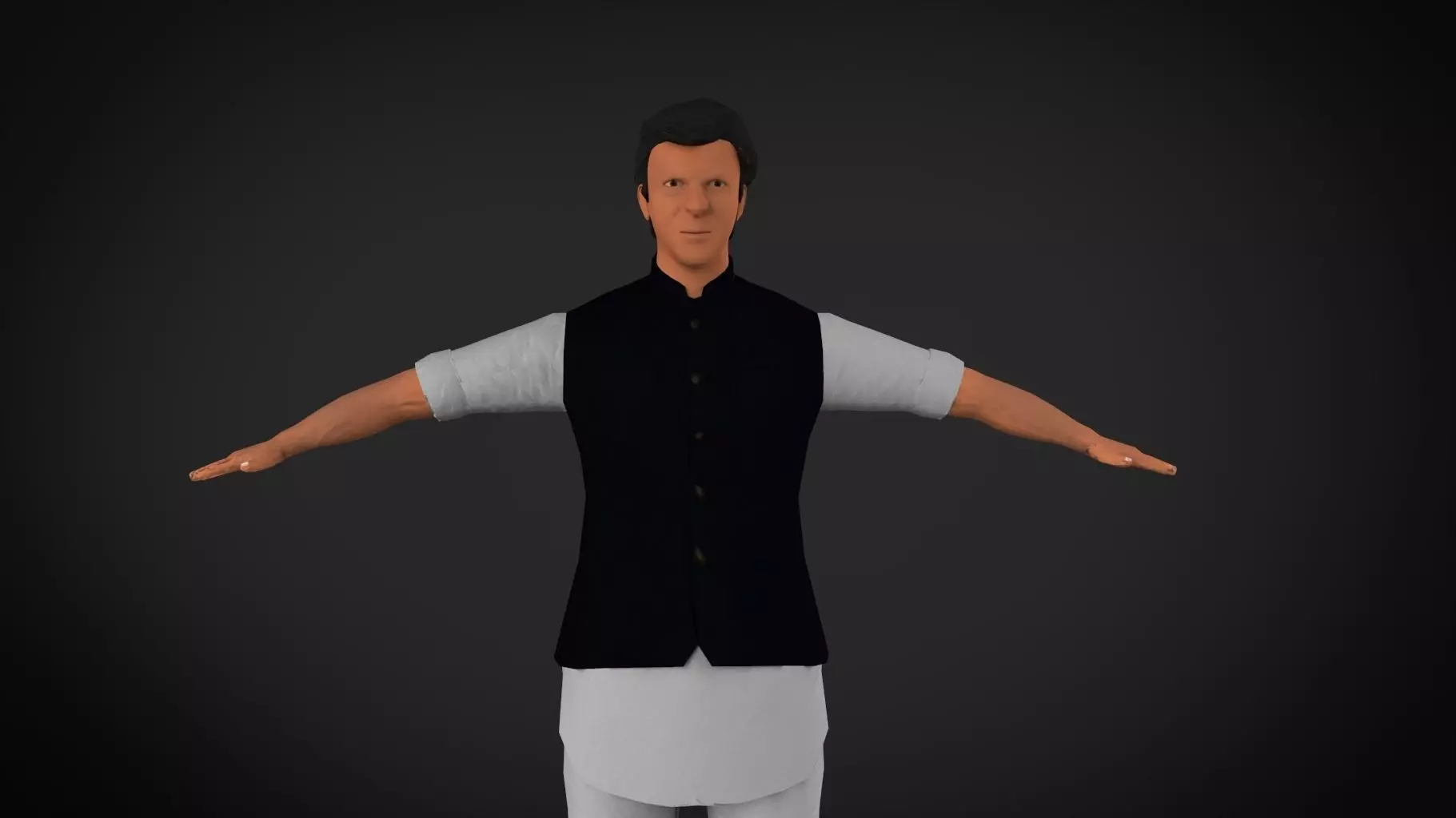 Imran Khan 3d Low-poly 3D model_0