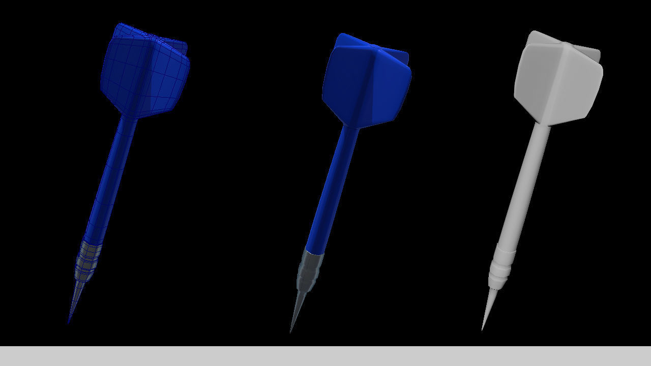 Dartboard Customizable 3D model_2