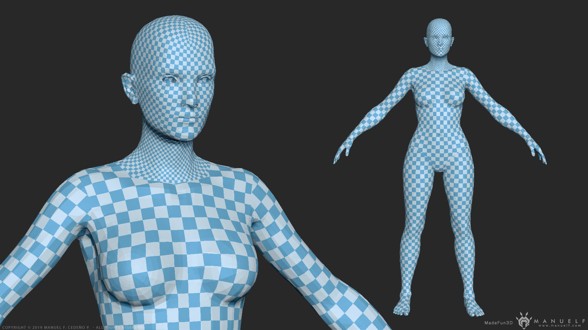 Human Character - Female and Male Basemesh Pack - Woman and Man 3D Model Collection_43