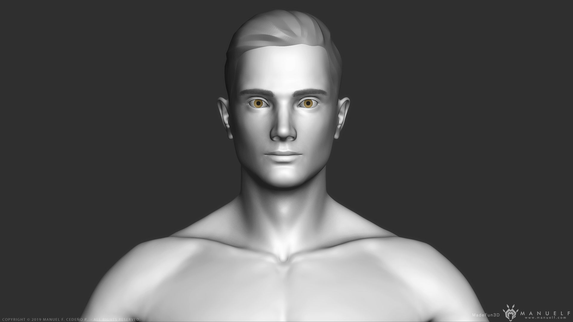 Human Character - Female and Male Basemesh Pack - Woman and Man 3D Model Collection_20