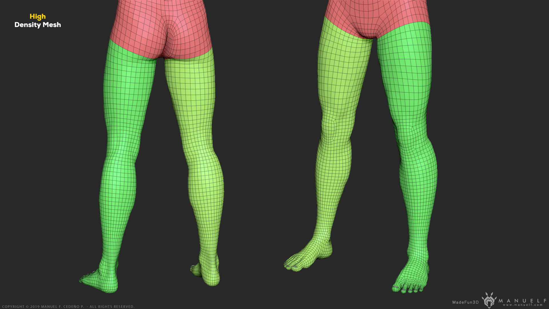 Human Character - Female and Male Basemesh Pack - Woman and Man 3D Model Collection_32