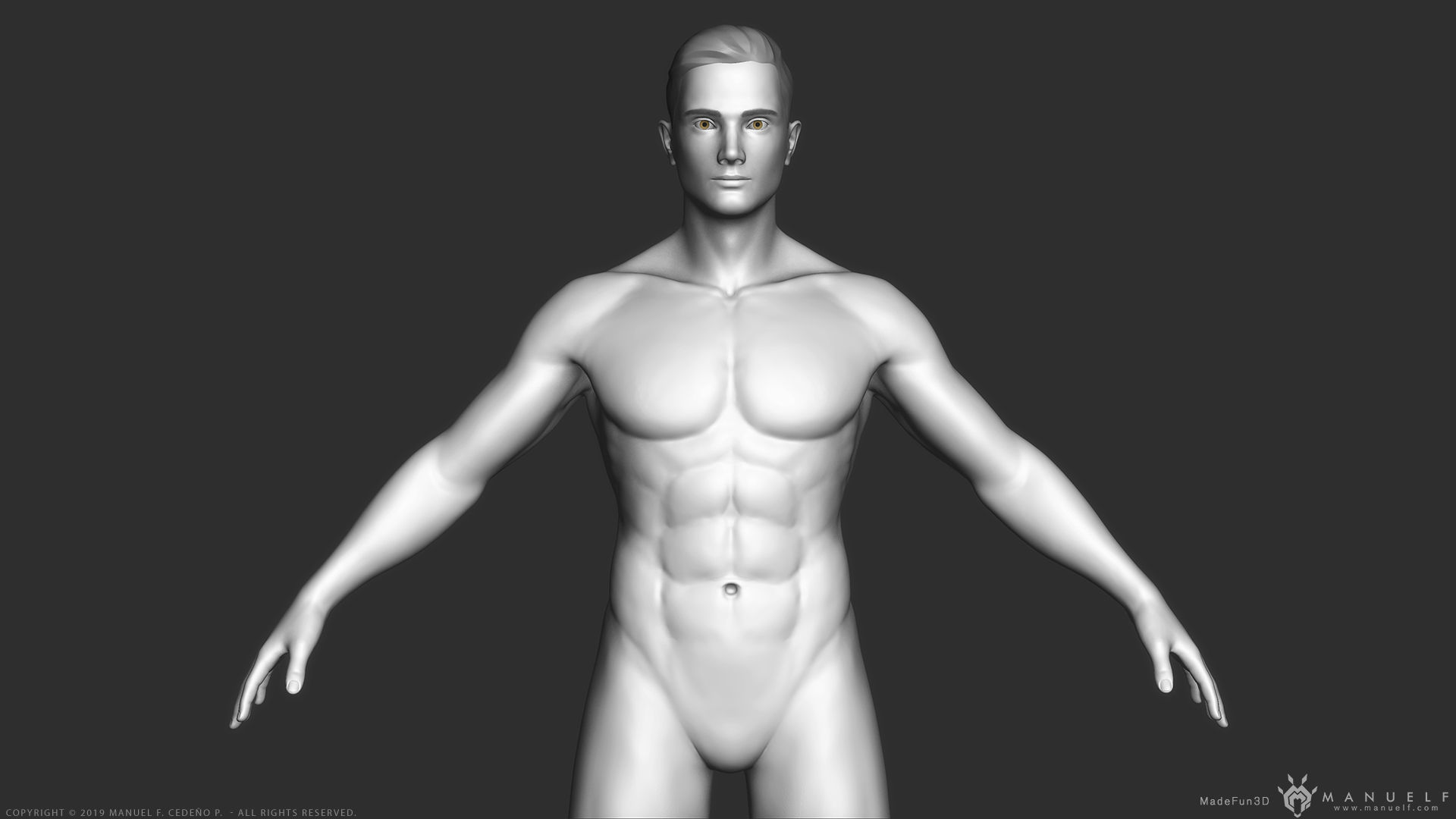 Human Character - Female and Male Basemesh Pack - Woman and Man 3D Model Collection_18