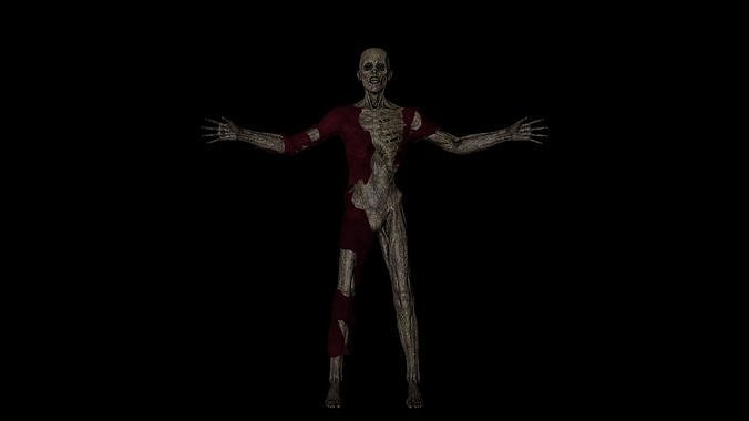 Mummy Corpse Low-poly 3D model