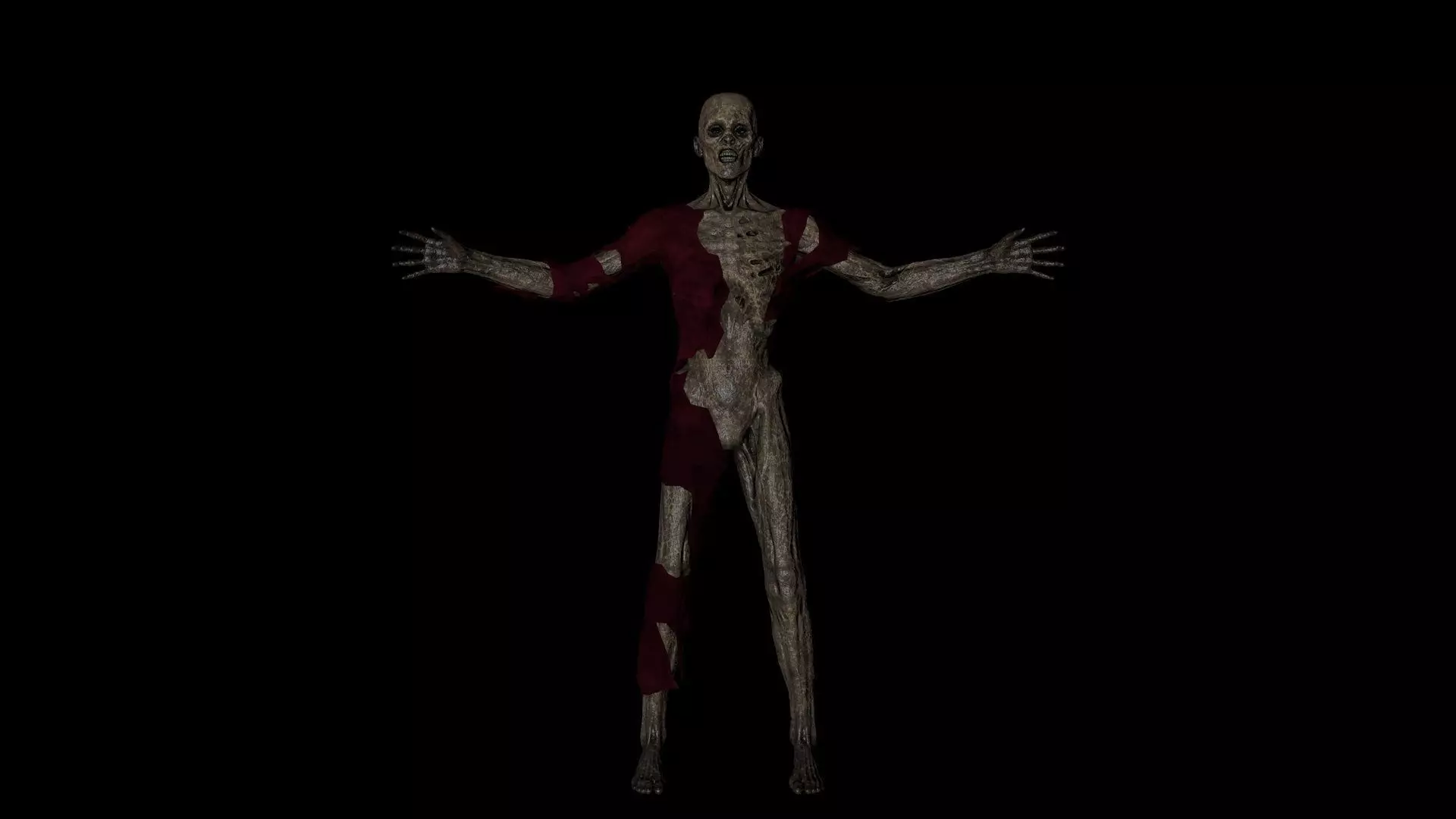 Mummy Corpse Low-poly 3D model