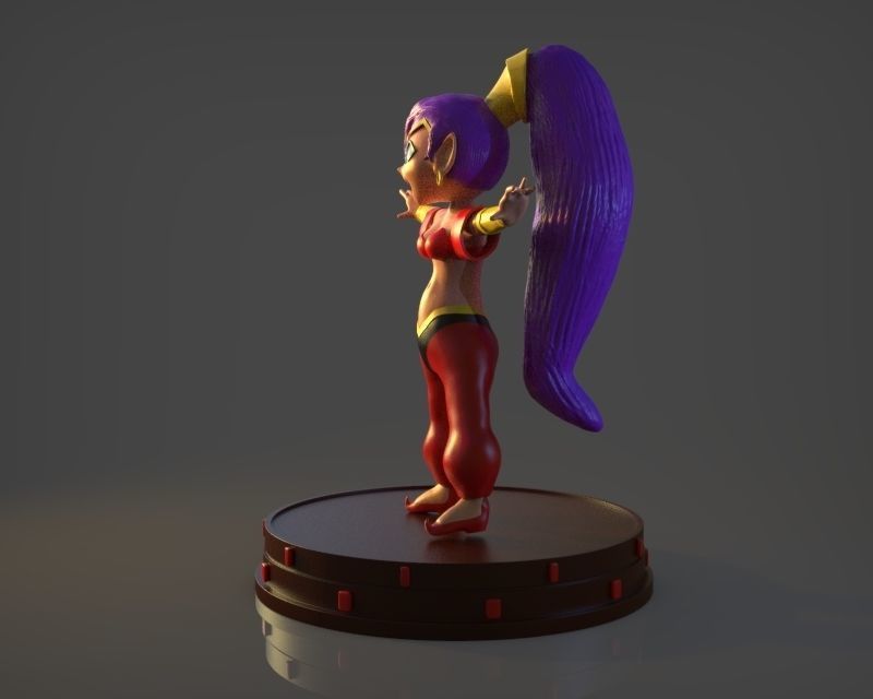Shantae Figurine 3D print model_2