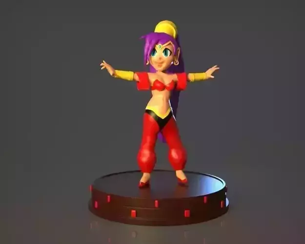 Shantae Figurine 3D print model