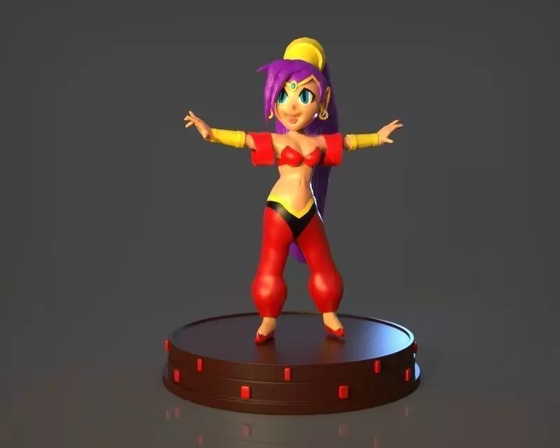 Shantae Figurine 3D print model_0