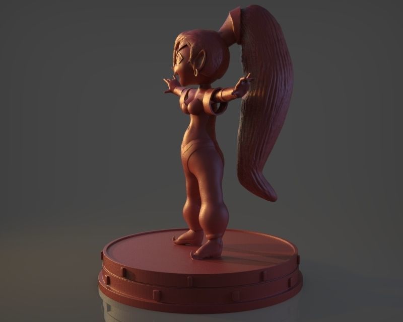 Shantae Figurine 3D print model_13