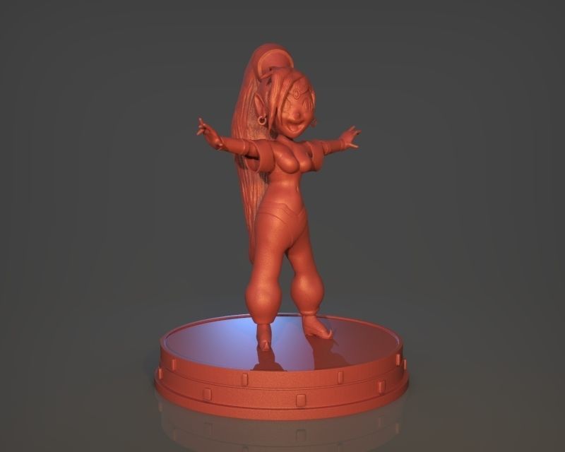 Shantae Figurine 3D print model_17