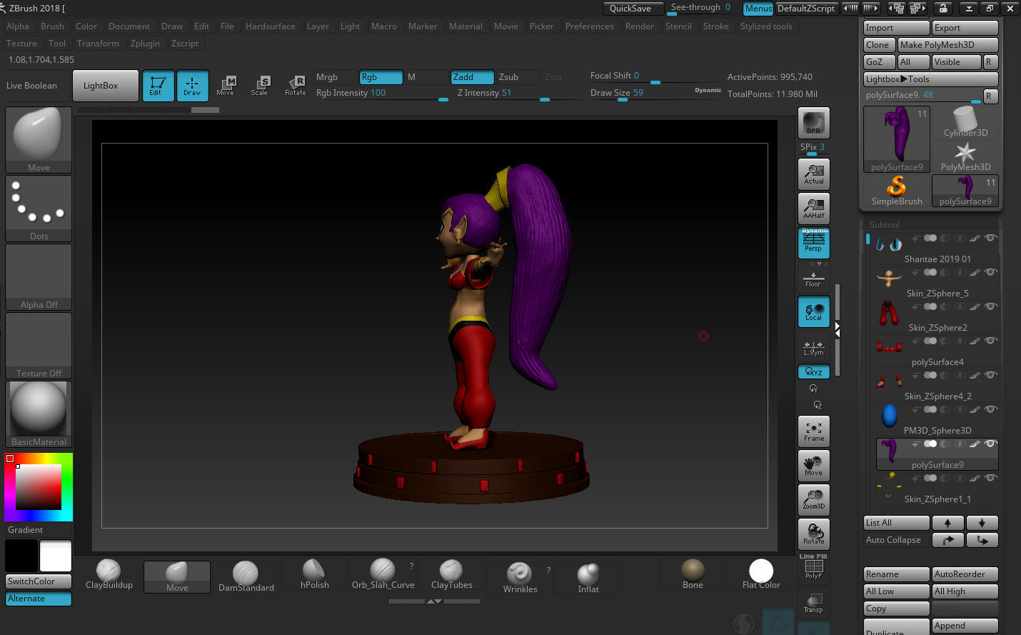 Shantae Figurine 3D print model_22
