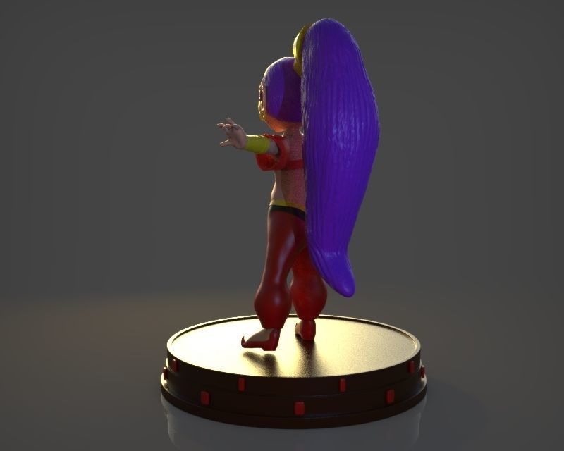 Shantae Figurine 3D print model_3